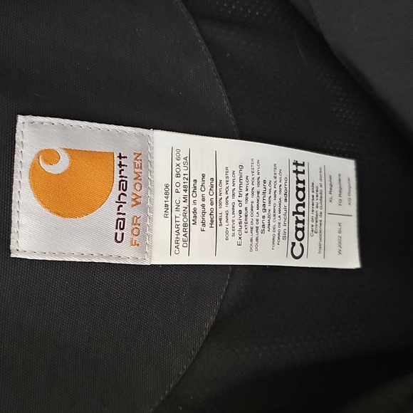 Carhartt Black Jacket, Women's XL - Picture 2 of 5